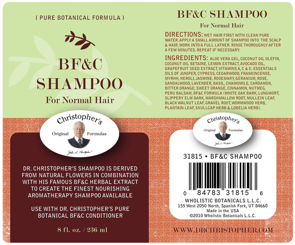 BF&C Shampoo - 8 oz. - Christopher's Herb Shop