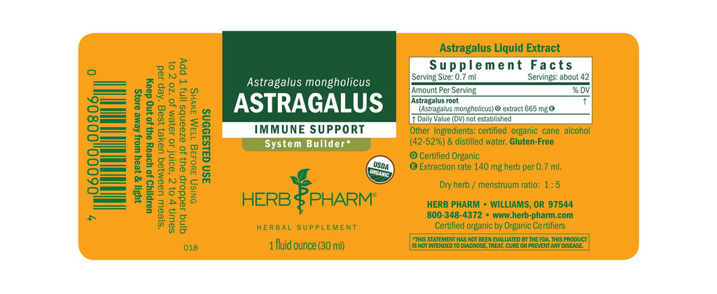 Herb Pharm® Astragalus - 1 oz - Christopher's Herb Shop