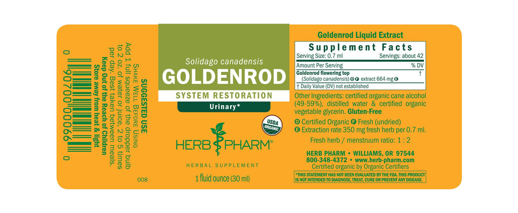 Herb Pharm® Goldenrod - 1 oz - Christopher's Herb Shop