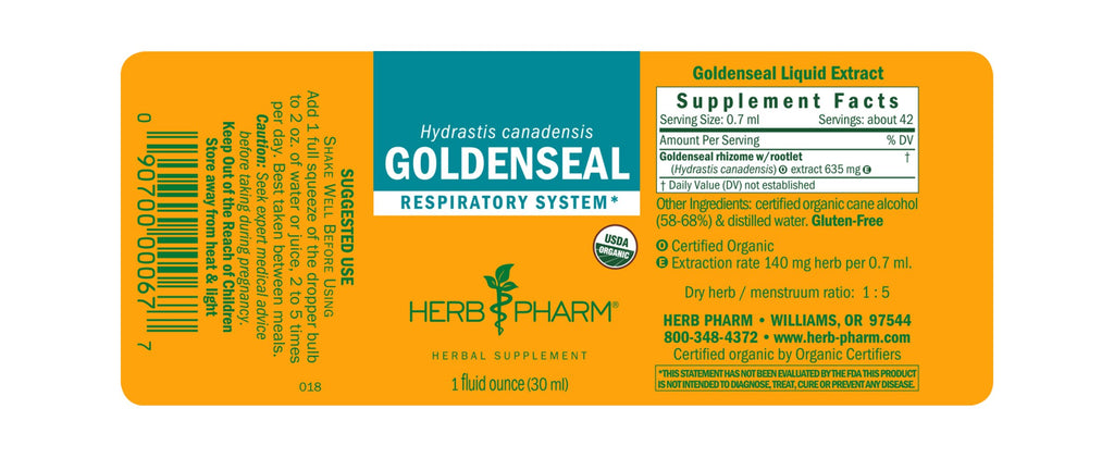 Herb Pharm® Goldenseal - 1 oz - Christopher's Herb Shop