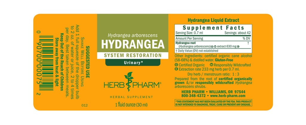 Herb Pharm® Hydrangea - 1 oz - Christopher's Herb Shop
