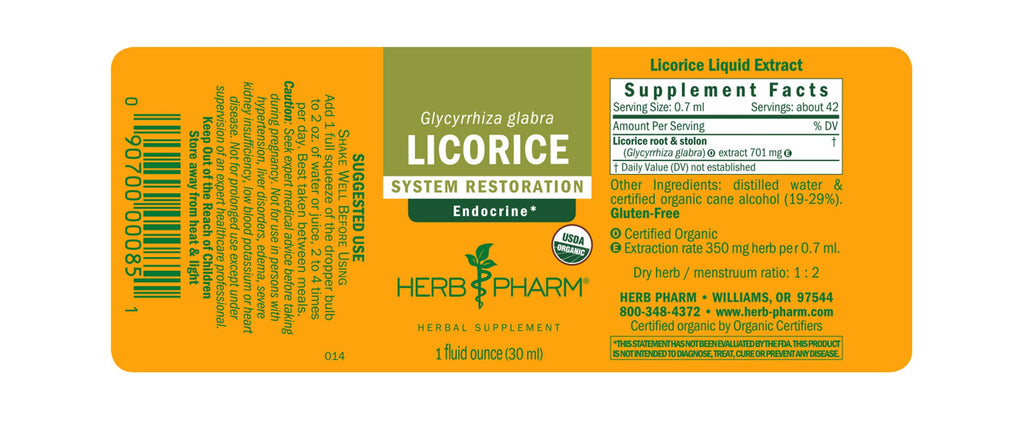 Herb Pharm® Licorice Root - 1 oz - Christopher's Herb Shop