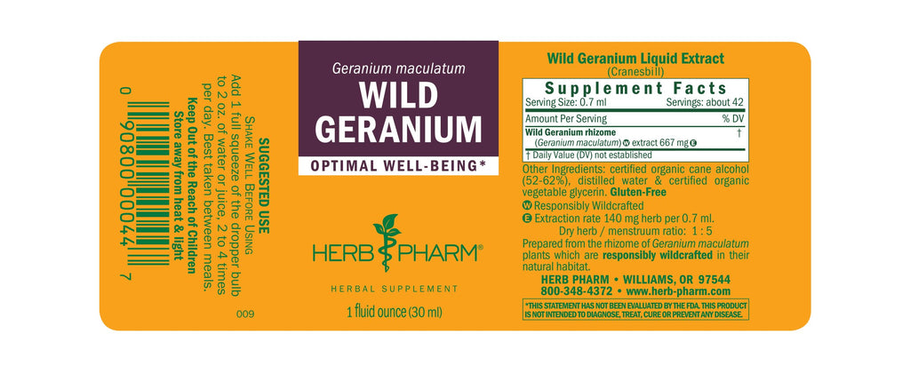 Wild Geranium - 1 oz - Christopher's Herb Shop