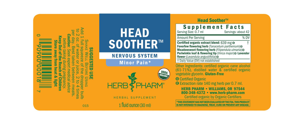 Herb Pharm® Head Soother™ 1 oz - Christopher's Herb Shop