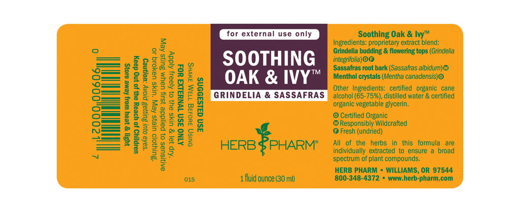 Herb Pharm® Soothing Oak & Ivy™ - 1 fl oz - Christopher's Herb Shop
