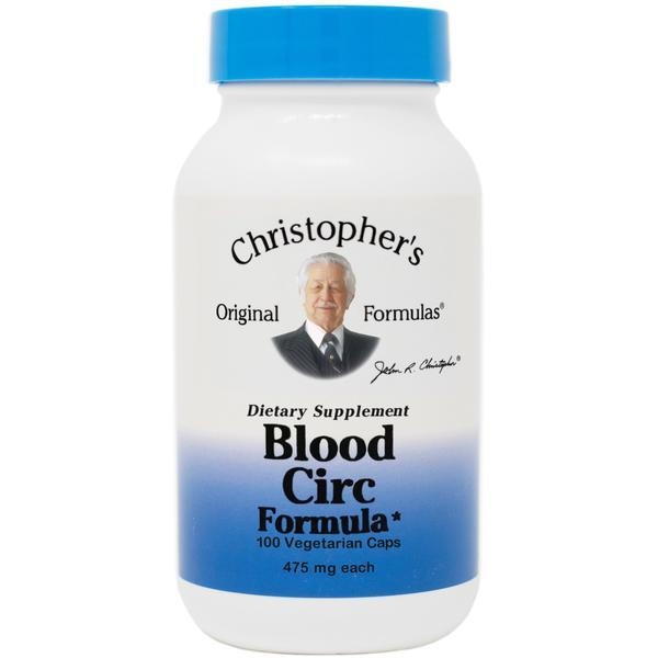 Blood Circ Formula - 100 Capsules - Christopher's Herb Shop