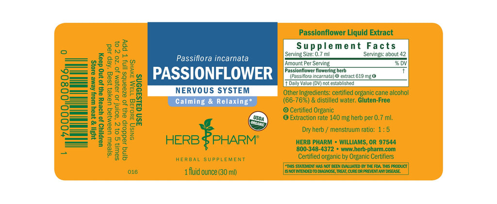 Herb Pharm® Passion Flower - 1 oz - Christopher's Herb Shop