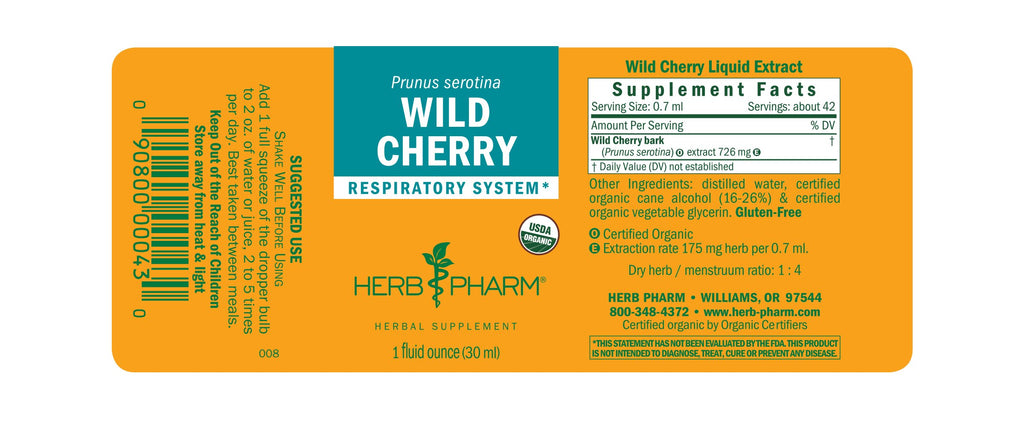 Wild Cherry - 1 oz - Christopher's Herb Shop
