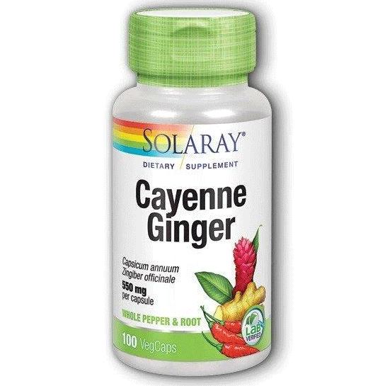Cayenne & Ginger 100 VegCaps - Christopher's Herb Shop