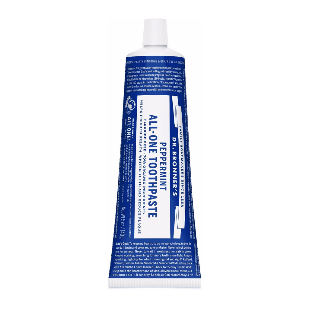 Dr. Bronnner's Peppermint All-One Toothpaste - 5 oz. - Christopher's Herb Shop