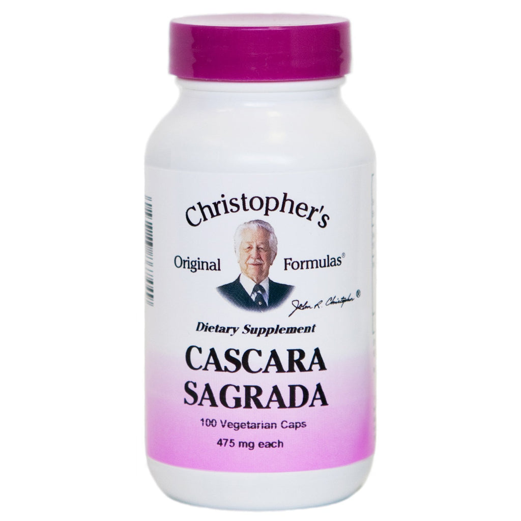 Cascara Sagrada Bark - 100 Capsules - Christopher's Herb Shop