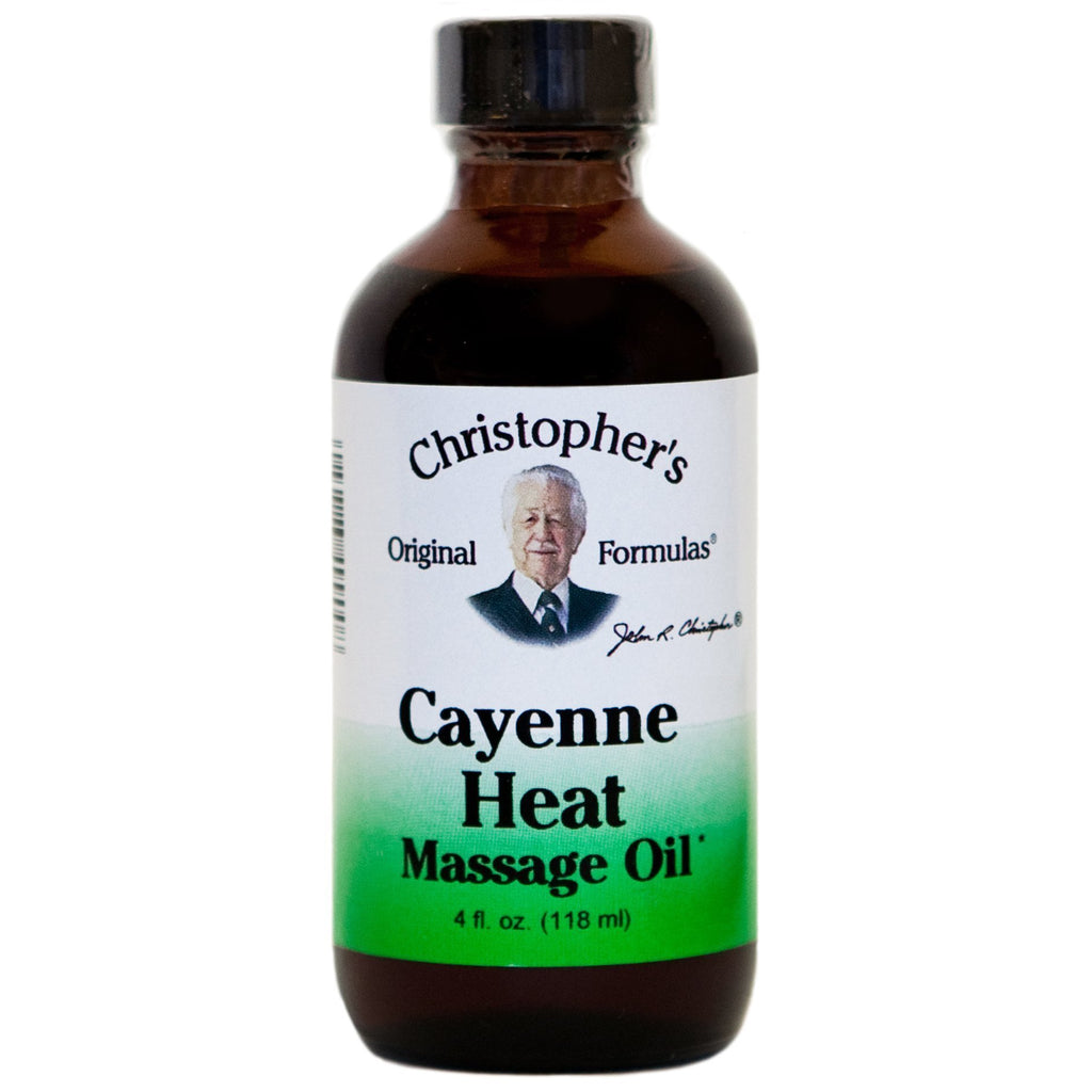 Cayenne Heat -  4 oz. Massage Oil - Christopher's Herb Shop