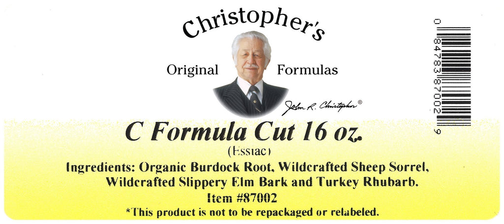C Formula "Essiac Tea" - Bulk 1 lb. Cut - Christopher's Herb Shop