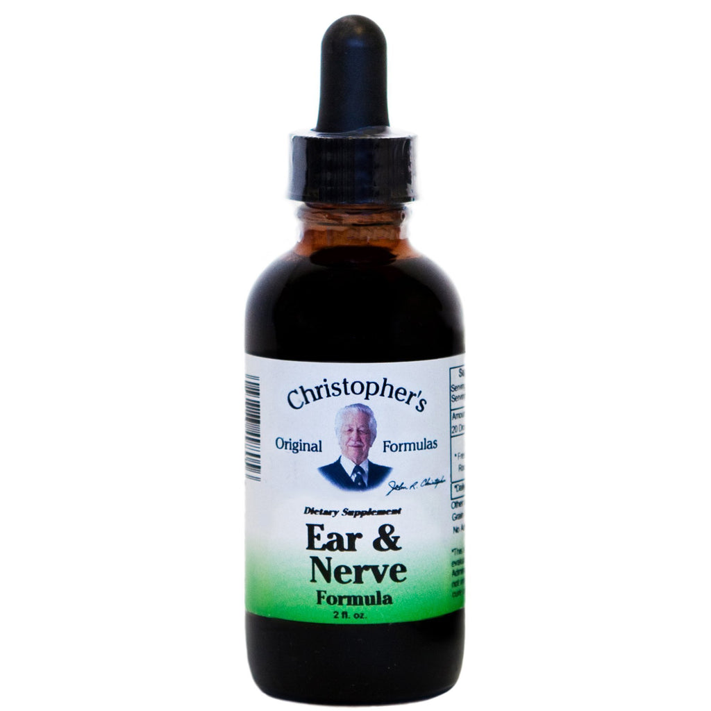 Ear & Nerve Formula - 2 oz. Alcohol Extract - Christopher's Herb Shop