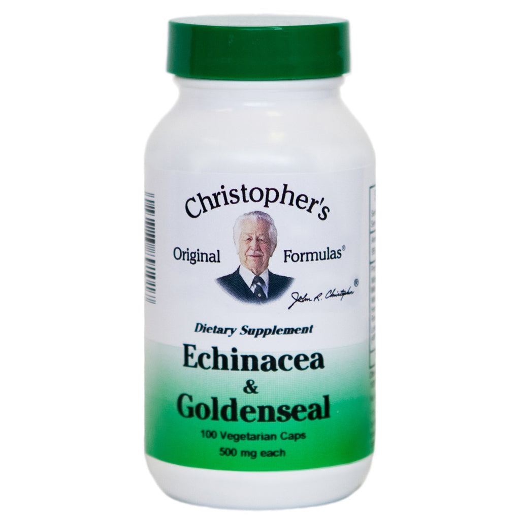 Echinacea & Goldenseal - 100 Capsules - Christopher's Herb Shop