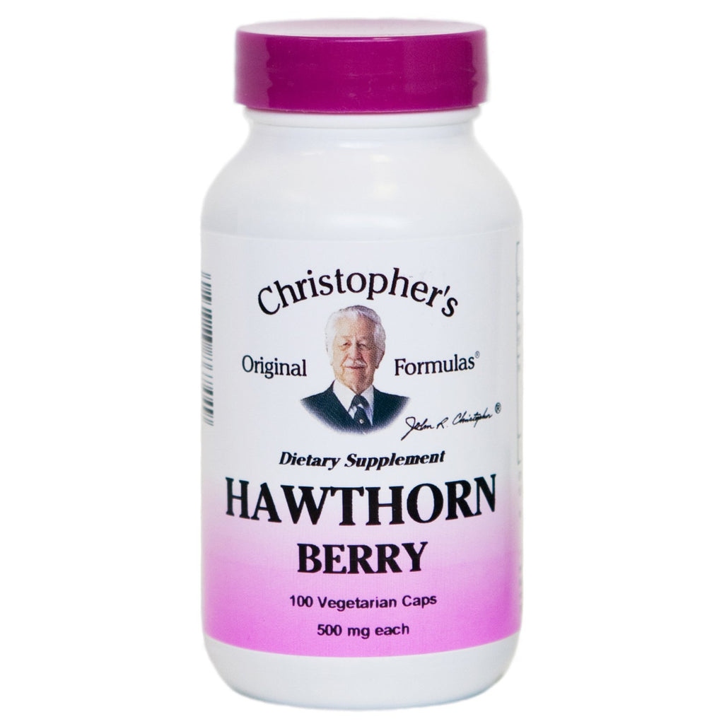 Hawthorn Berry - 100 Capsules - Christopher's Herb Shop