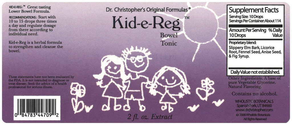 Kid-E-Reg - 2 oz. Glycerine Extract - Christopher's Herb Shop