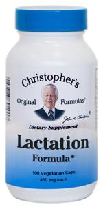 Lactation Formula - 100 Capsules - Christopher's Herb Shop