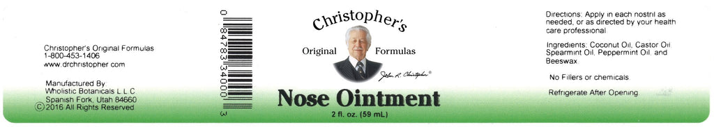 Nose Ointment - 2 oz. - Christopher's Herb Shop