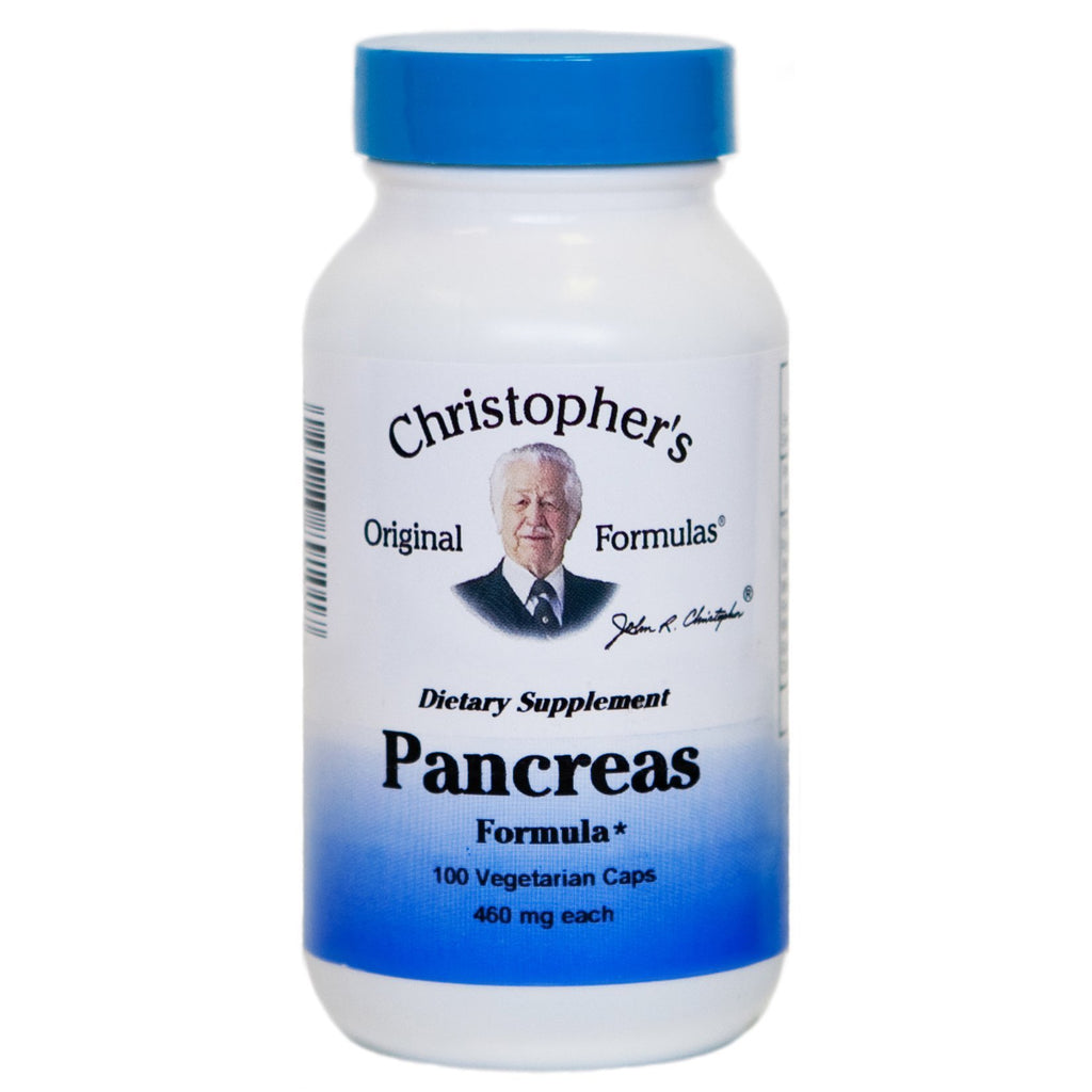 Pancreas - 100 Capsules - Christopher's Herb Shop