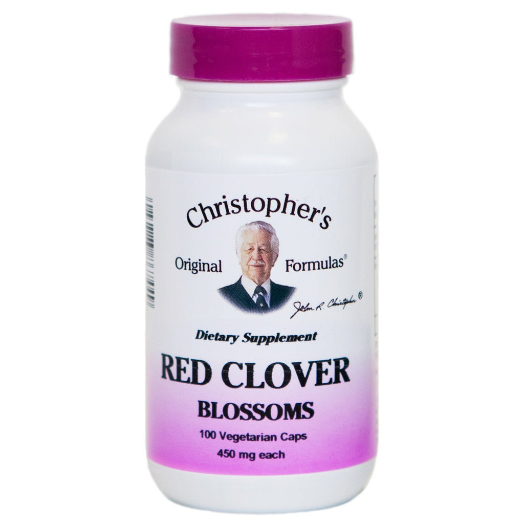 Red Clover Blossoms - 100 Capsules - Christopher's Herb Shop