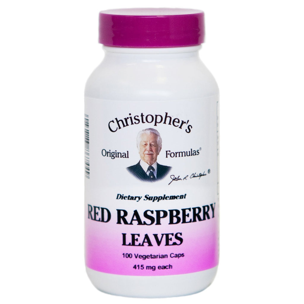 Red Raspberry Leaves - 100 Capsules - Christopher's Herb Shop