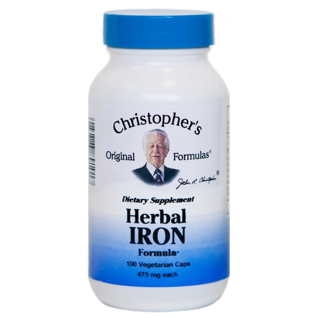 Herbal Iron Formula - 100 Capsules - Christopher's Herb Shop