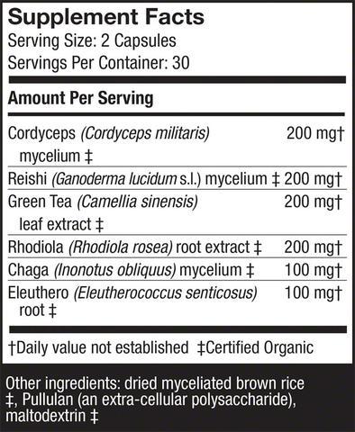 MycoBotanicals® Energy - 60 Vegetarian Capsules - Christopher's Herb Shop